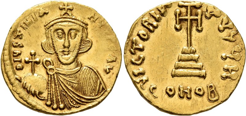Justinian II, first reign, 685-695. Solidus (Gold, 20 mm, 4.41 g, 7 h), Constant...