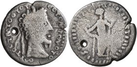 UNCERTAIN GERMANIC TRIBES, Pseudo-Imperial coinage. Early 3rd to mid 4th centuries. Denarius (Silver, 17 mm, 2.23 g, 7 h), Taman Peninsula. Stage 1, i...