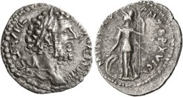 UNCERTAIN GERMANIC TRIBES, Pseudo-Imperial coinage. Early 3rd to mid 4th centuries. Denarius (Silver, 18 mm, 2.44 g, 7 h), Taman Peninsula. Stage 1, i...