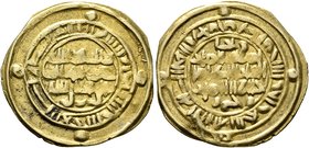 ISLAMIC, Arabia. Najahids. al-Mu'ayyad Najah, AH 412-452 / AD 1021-1060. Dinar (Gold, 21 mm, 2.39 g, 1 h), Aththar, date illegible. Album 1073. Very r...