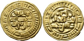 ISLAMIC, Arabia. Sulayhids. 'Ali ibn Muhammad, AH 439-473 / AD 1047-1081. Dinar (Gold, 20 mm, 2.32 g, 3 h), Zabid, blundered date. SICA X, 149. Good v...