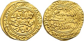 ISLAMIC, Ayyubids. Egypt. al-Kamil I Muhammad, AH 615-635 / AD 1218-1238. Dinar (Gold, 22 mm, 4.43 g, 7 h), al-Qahira, date illegible, perhaps AH 627 ...