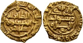 ISLAMIC, Persia (Pre-Seljuq). Saffarids. al-Husayn ibn Tahir, third reign, AH 369-371 / AD 980-982. 1/4 Dinar (Gold, 13 mm, 1.77 g, 11 h), Sijistan, A...