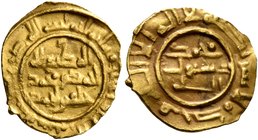 ISLAMIC, Persia (Pre-Seljuq). Saffarids. Ahmad ibn Muhammad (Abu Ja'far), AH 311-352 / AD 923-963. 1/4 Dinar (Gold, 11 mm, 0.65 g, 7 h), Sijistan. Alb...