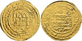 ISLAMIC, Persia (Pre-Seljuq). Samanids. Nasr II ibn Ahmad, AH 301-331 / AD 914-943. Dinar (Gold, 27 mm, 3.77 g, 10 h), al-Muhammadiya, AH 323 = AH 934...