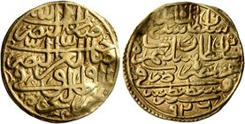 ISLAMIC, Ottoman Empire. Sulayman II Qanuni ('the Lawgiver'), AH 926-974 / AD 1520-1566. Sultani (Gold, 20 mm, 3.49 g, 9 h), Qustantiniya, AH 926 = AD...