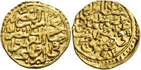 ISLAMIC, Ottoman Empire. Murad III, AH 982-1003 / AD 1574-1595. Sultani (Gold, 20 mm, 3.43 g, 2 h), Dimashq, AH 982 = AD 1574. Pere 267. Sultan 9614. ...