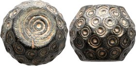 ISLAMIC, Islamic Weights. Circa 10-13th centuries. Weight of 10 Dirhams (Bronze, 17x12x15 mm, 29.24 g), a Seljuk or Beylik coin weight in the form of ...