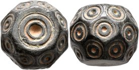 ISLAMIC, Islamic Weights. Circa 10-13th centuries. Weight of 10 Dirhams (Bronze, 17x11x14 mm, 29.26 g), a Seljuk or Beylik coin weight in the form of ...