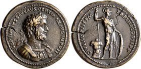PADUAN MEDALS. Septimius Severus, 193-211. Medallion (?) (Bronze, 41 mm, 29.84 g, 6 h), by Giovanni di Cavino (1500-1570), a later aftercast. L•SEPTIM...