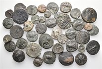 A lot containing 1 silver and 40 bronze coins. Includes: Ancient Armenian. Fair to about very fine. LOT SOLD AS IS, NO RETURNS. 41 coins in lot.