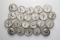 A lot containing 22 silver coins. All: Gordian III (238-244) Denarii (11) and Antoniniani (11). Very fine to extremely fine. LOT SOLD AS IS, NO RETURN...