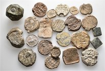 A lot containing 23 lead seals and bronze weights. All: Roman, Byzantine, Islamic. Fine to very fine. LOT SOLD AS IS, NO RETURNS. 23 items in lot.