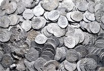 A lot containing 239 silver coins. Includes: Islamic and early Medieval. Fair to fine. LOT SOLD AS IS, NO RETURNS. 239 coins in lot.