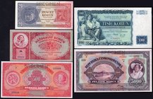 Czechoslovakia Nice Lot of 5 Banknotes 1920 - 1934

20 50 500 1000 5000 Korun 1920-1934; Nice Conditions!