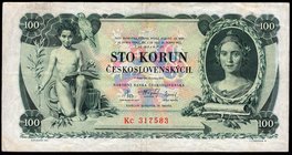 Czechoslovakia 100 Korun 1931

P# 23a; # Kc 317583