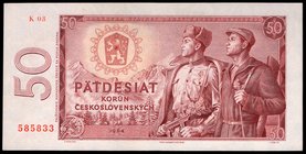 Czechoslovakia 50 Korun 1964 Series "K"

P# 90a; # K 03 585833