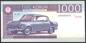 Czech Republic 1000 Korun 2016 Specimen

Mintage: 500; UNC