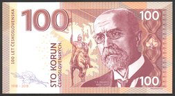 Czech Republic 100 Korun 2018 Specimen

P5528-Gabris; Mintage: 988; UNC; T.G. Masaryk 1850 - 1937