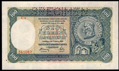 Slovakia 100 Korun 1940 II. Emission Specimen

P# 11s; # C6 541067; II. Emisia