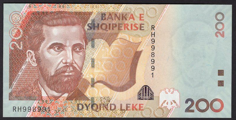 Albania 200 Leke 2012

P# 71b