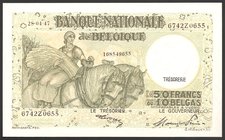 Belgium 50 Francs 1947 RARE

P# 106; № 6742 Z 0655; UNC; RARE!
