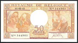 Belgium 50 Francs 1948 RARE

P# 133a; UNC; RARE!