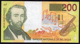 Belgium 200 Francs 1995

P# 148; aUNC; "Adolphe Sax"
