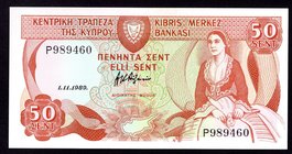 Cyprus 50 Cents 1989

P# 52; UNC