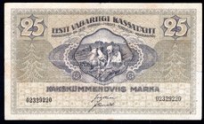 Estonia 25 Marka 1919

P# 47b; VF