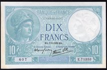 France 10 Francs 1939

P# 84; AUNC