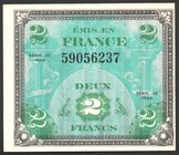 France 2 Francs 1944

P# 114a; UNC; Allied Military Currency