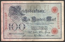 Germany - Empire 100 Mark 1905 RARE

P# 24b; № 6643238B