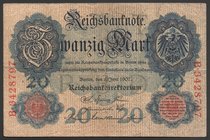 Germany - Empire 20 Mark 1907 Rare

P# 28; № B3428797