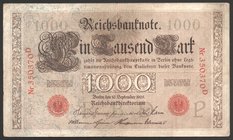 Germany - Empire 1000 Mark 1909 Rare

P# 39; № 350370D
