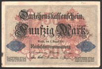 Germany - Empire 50 Mark 1914 6 Digit

P# 49a; № W097516