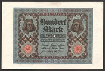 Germany - Weimar Republic 100 Mark 1920

P# 69a; № C9237190; AUNC-