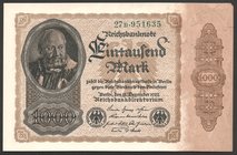 Germany - Weimar Republic 1000 Mark 1922 Rare

P# 82; № 27b951635; AUNC-