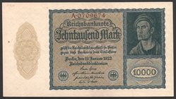 Germany - Weimar Republic 10000 Mark 1922

P# 72; № A0709674; AUNC