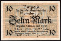 Germany - Weimar Republic Memel 10 Mark 1922 Notgeld

P# 5; #015101; XF+/AUNC-