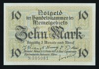 Germany - Weimar Republic Memel 10 Mark 1922 UNC

P# 5; # 205081