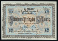 Germany - Weimar Republic Memel 75 Mark 1922

P# 8; # 41069