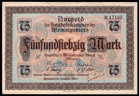 Germany - Weimar Republic Memel 75 Mark 1922 Notgeld

P# 8; #17195