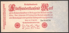 Germany - Weimar Republic 500000 Mark 1923

P# 92; № 2b218876; AUNC