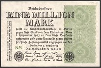Germany - Weimar Republic 1000000 Mark 1923 Wavy Lines

P# 102d; № BM; AUNC