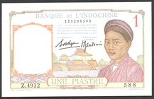 French Indochina 1 Piastre 1936 RARE

P# 54b; № 123298588; UNC; RARE!