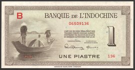 French Indochina 1 Piastre 1951 RARE

P# 76; UNC; "Angkor Wat"; RARE!