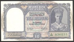 India 10 Rupees 1943 VERY RARE

P# 24; UNC (2 Standard Pinholes); "King George VI"; VERY RARE!