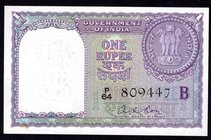 India 1 Rupee 1957

P# 75c; p/h; UNC-