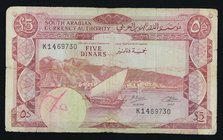 Yemen 5 Dinars 1965

P# 4b; K1469730